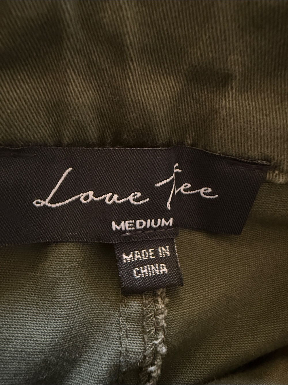 Love Tree Olive Green Cargo Shorts with Flap Pockets - Picture 2 of 2